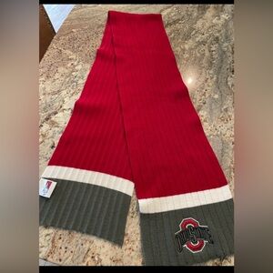 Ohio State Red and Gray Scarf